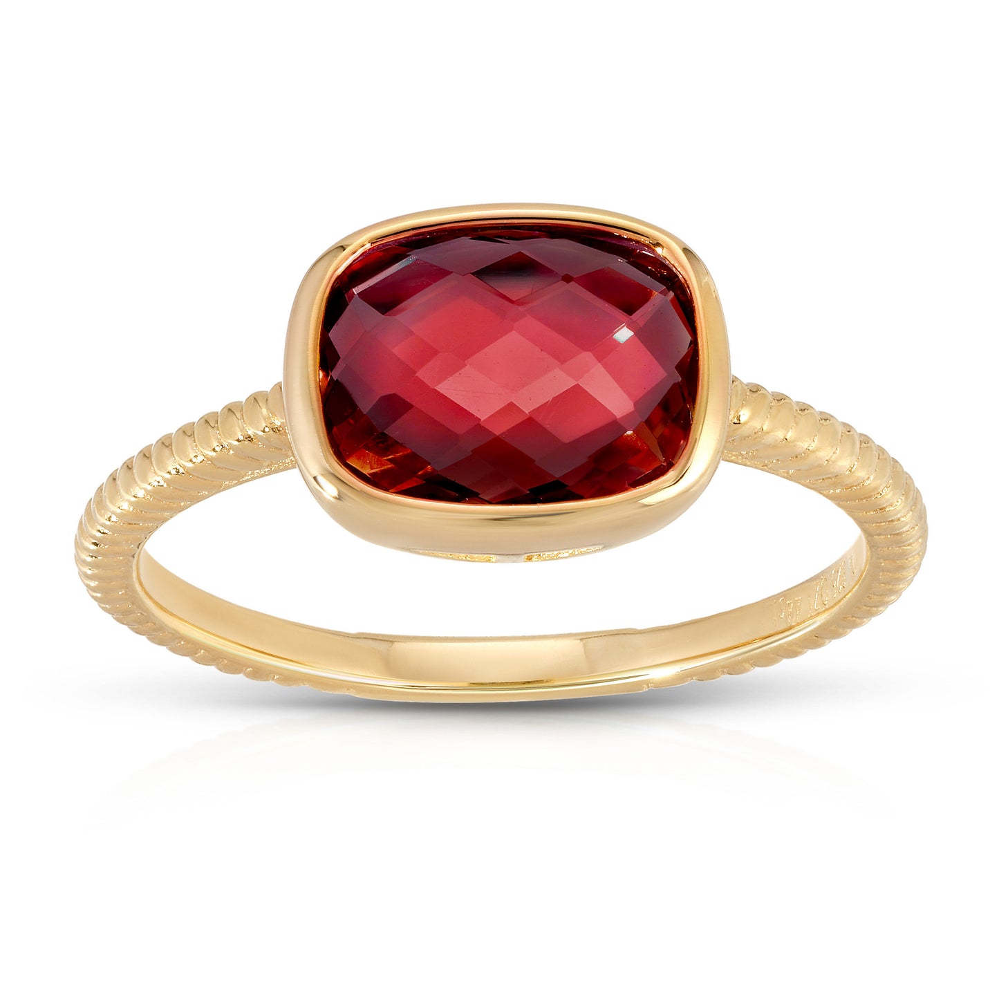 Cushion Faceted Candy Ring