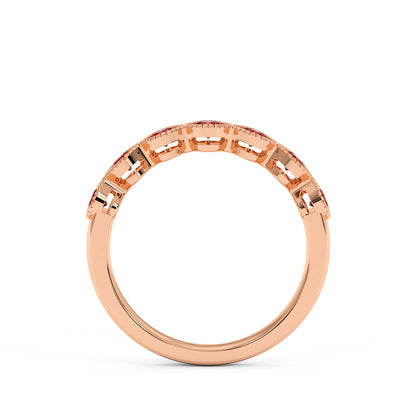 0.50CTW Round Shape Lab-Created Blue Sapphire in 14K Gold Ring