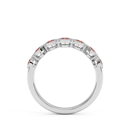 0.50CTW Round Shape Lab-Created Blue Sapphire in 14K Gold Ring