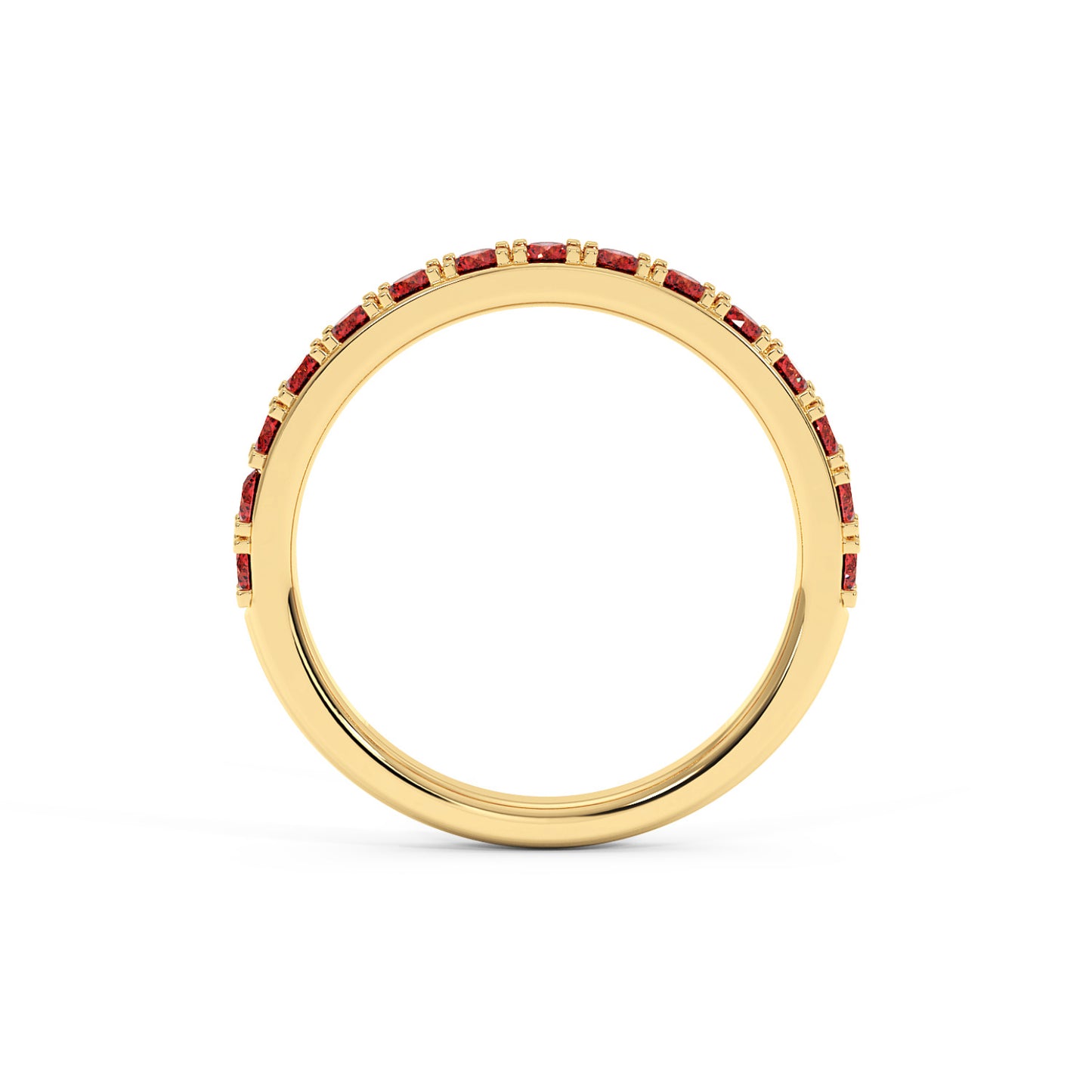 0.75CTW Round Shape Lab-Created Blue Sapphire in 14K Gold Ring
