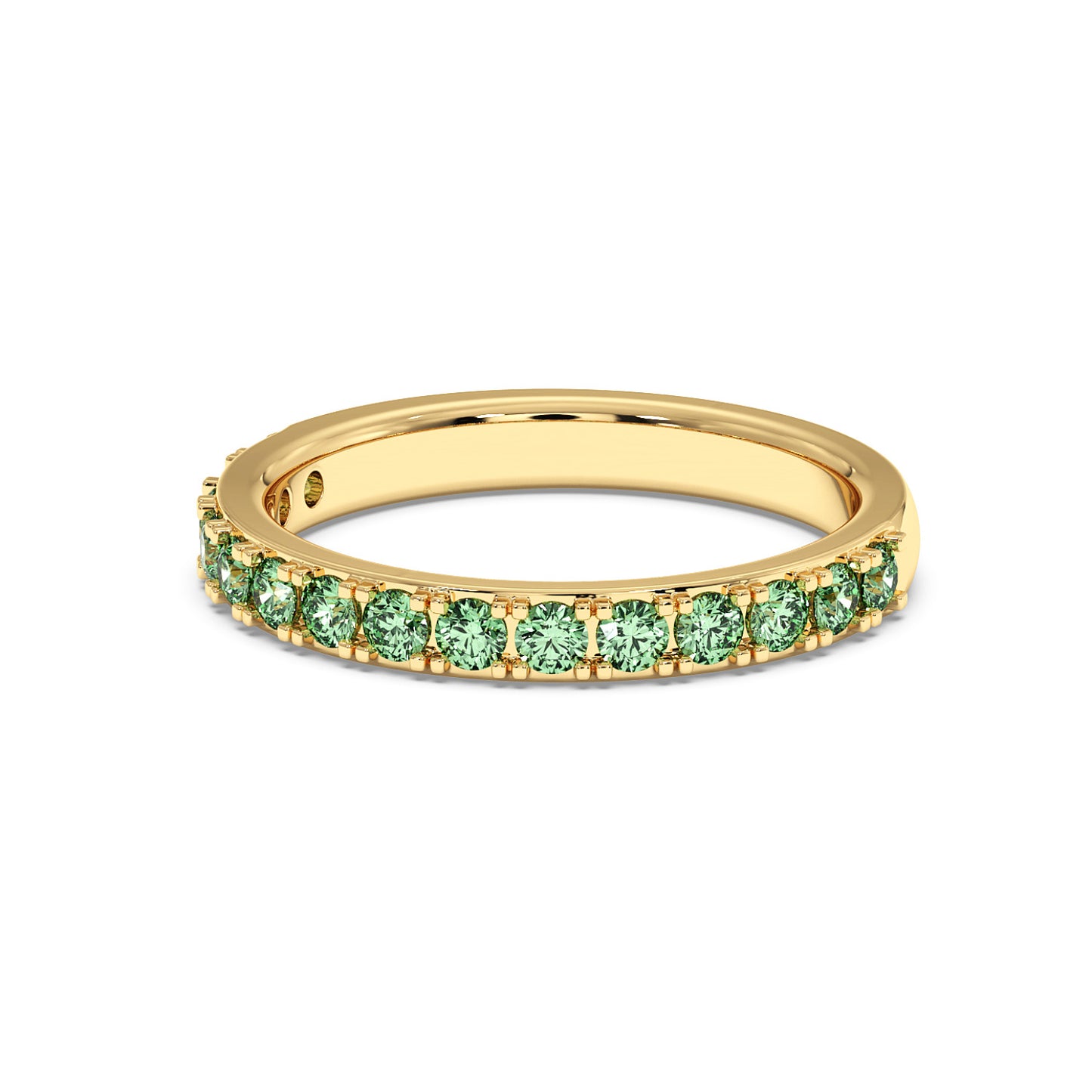 0.75CTW Round Shape Lab-Created Blue Sapphire in 14K Gold Ring