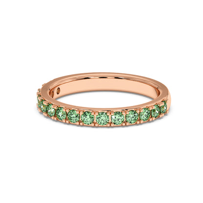 0.75CTW Round Shape Lab-Created Blue Sapphire in 14K Gold Ring