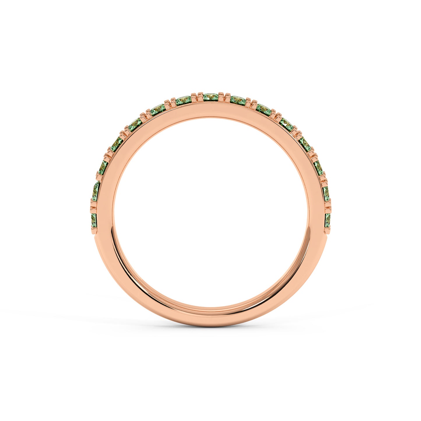 0.75CTW Round Shape Lab-Created Blue Sapphire in 14K Gold Ring