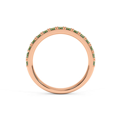 0.75CTW Round Shape Lab-Created Blue Sapphire in 14K Gold Ring