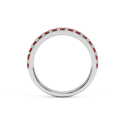 0.75CTW Round Shape Lab-Created Blue Sapphire in 14K Gold Ring