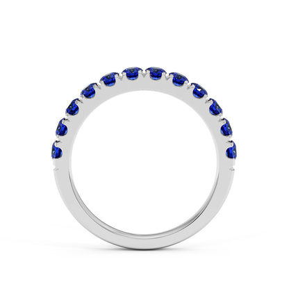 1CTW Round Shape Lab-Created Red Ruby in 14K Gold Ring