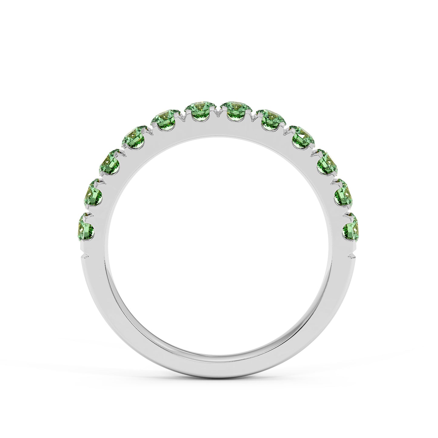 1CTW Round Shape Lab-Created Red Ruby in 14K Gold Ring