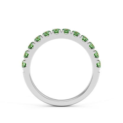 1CTW Round Shape Lab-Created Red Ruby in 14K Gold Ring