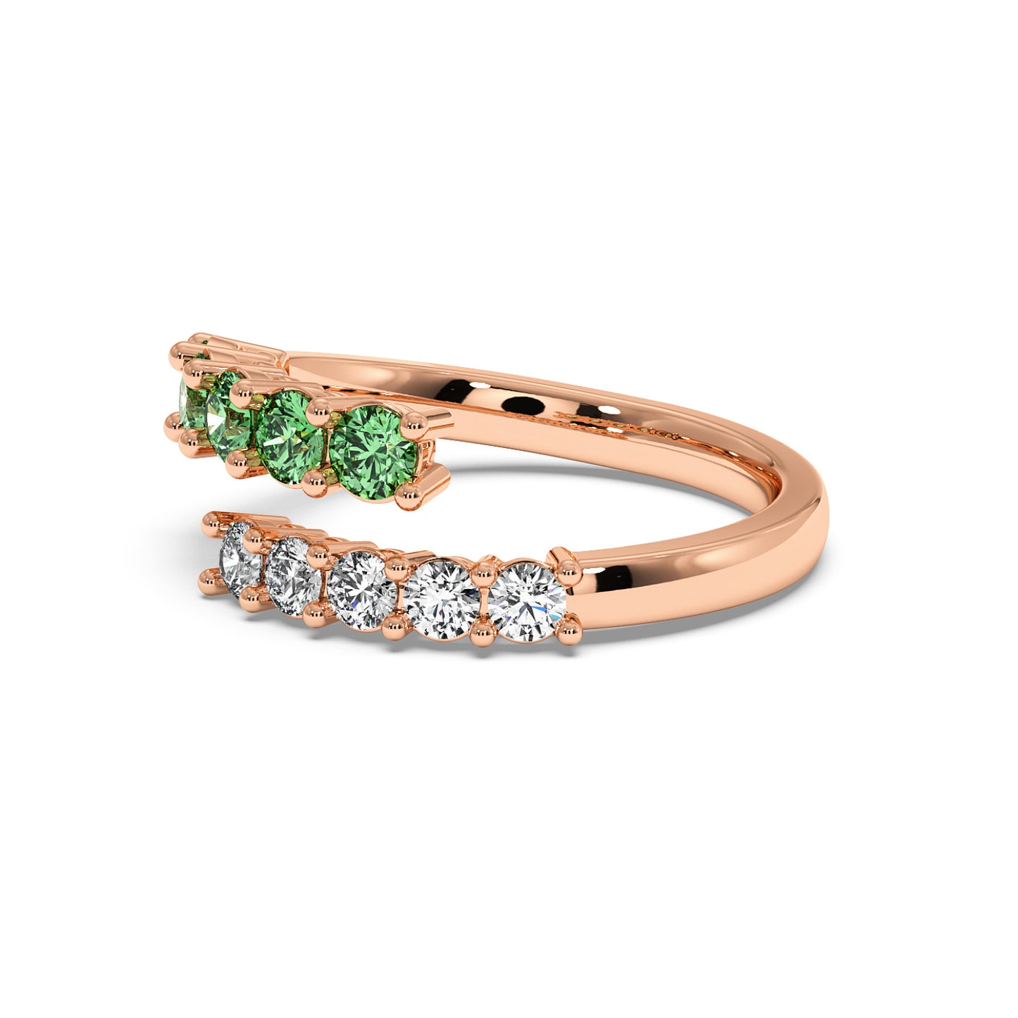 0.75CTW Round Shape Lab-Created Blue Sapphire in 14K Gold Ring