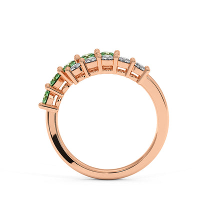 0.75CTW Round Shape Lab-Created Blue Sapphire in 14K Gold Ring