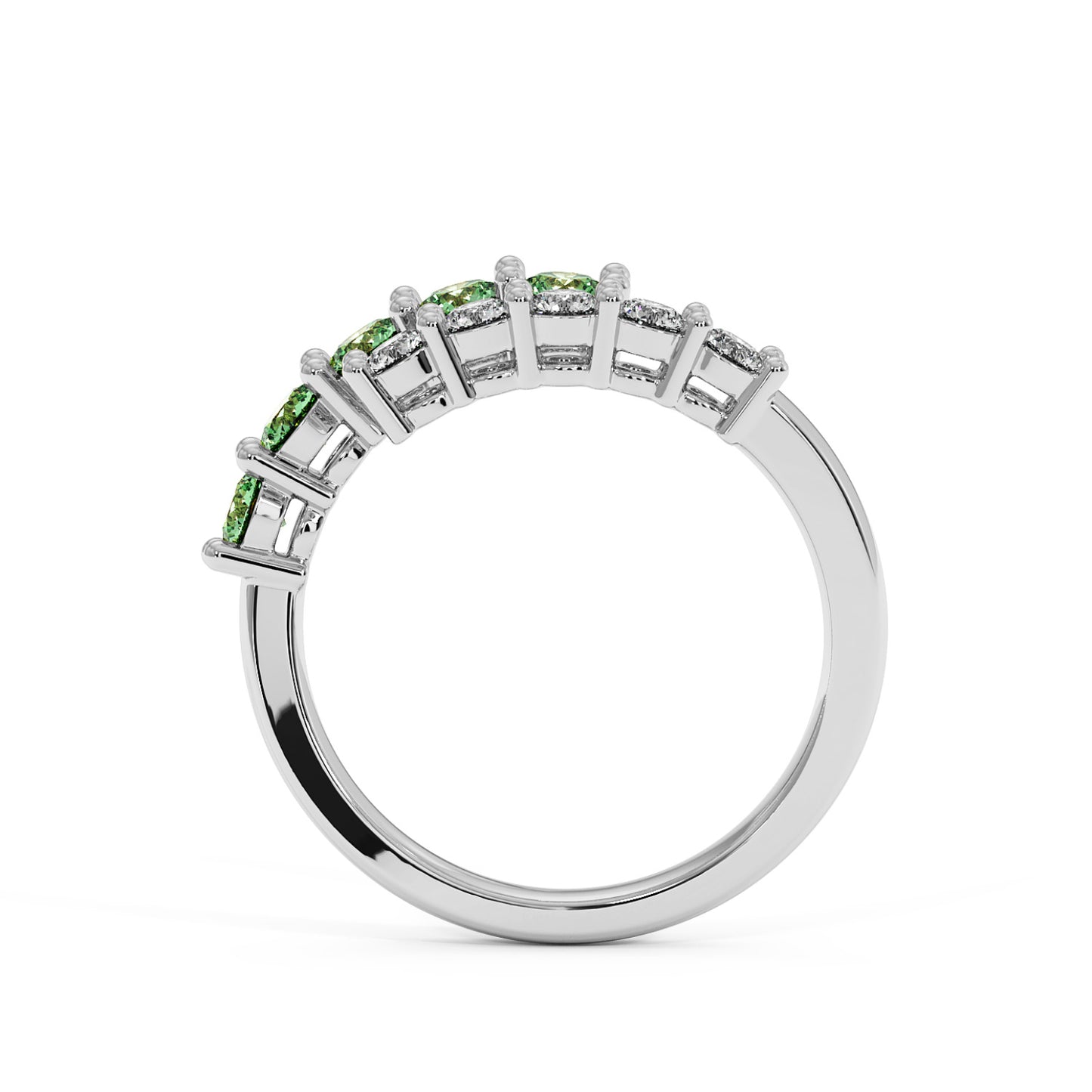 0.75CTW Round Shape Lab-Created Blue Sapphire in 14K Gold Ring