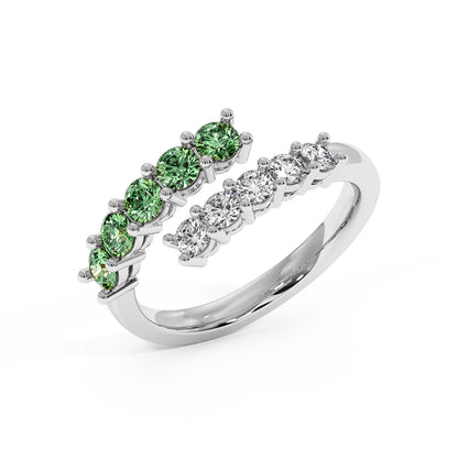 0.75CTW Round Shape Lab-Created Blue Sapphire in 14K Gold Ring