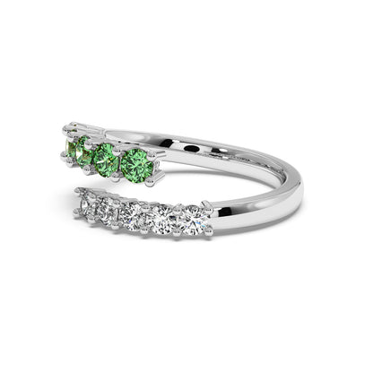 0.75CTW Round Shape Lab-Created Blue Sapphire in 14K Gold Ring