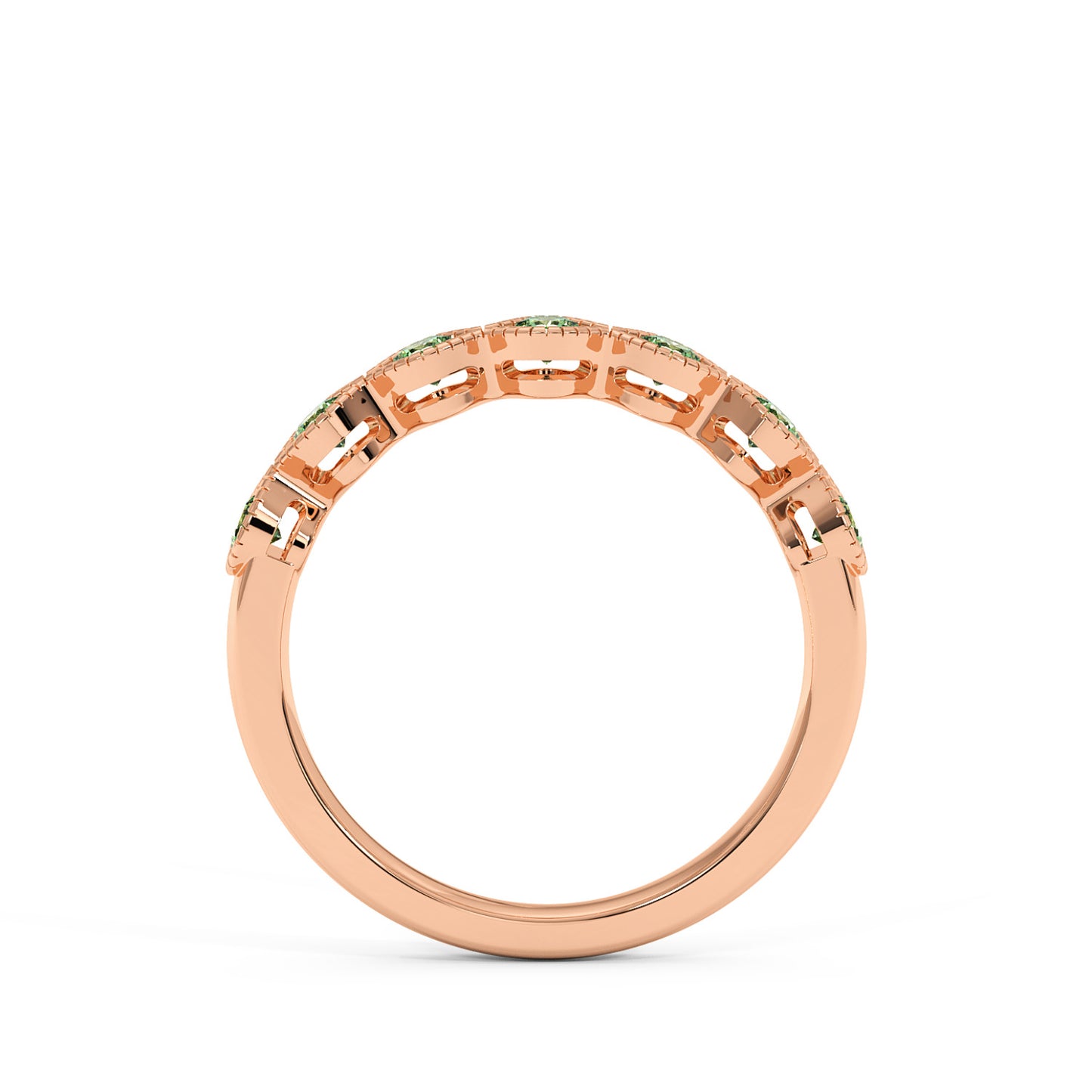 0.50CTW Round Shape Lab-Created Blue Sapphire in 14K Gold Ring