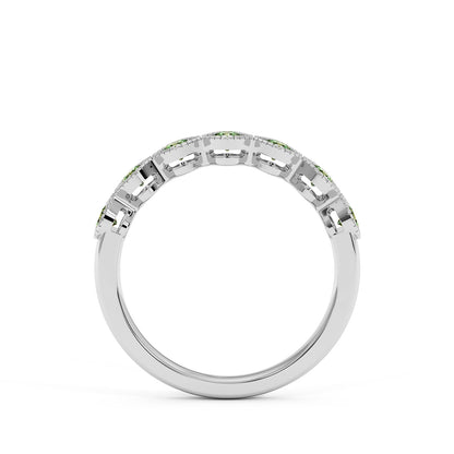 0.50CTW Round Shape Lab-Created Blue Sapphire in 14K Gold Ring