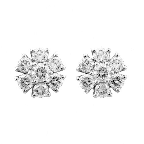 0.27ct Flower Studs Stunning Natural Diamond Fashion Earrings